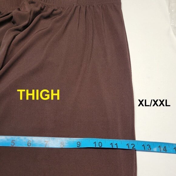 Brown Capris Casual Pants Elastic Waist Pants- Sizes  L/XL and XL/XXL - Picture 15 of 16